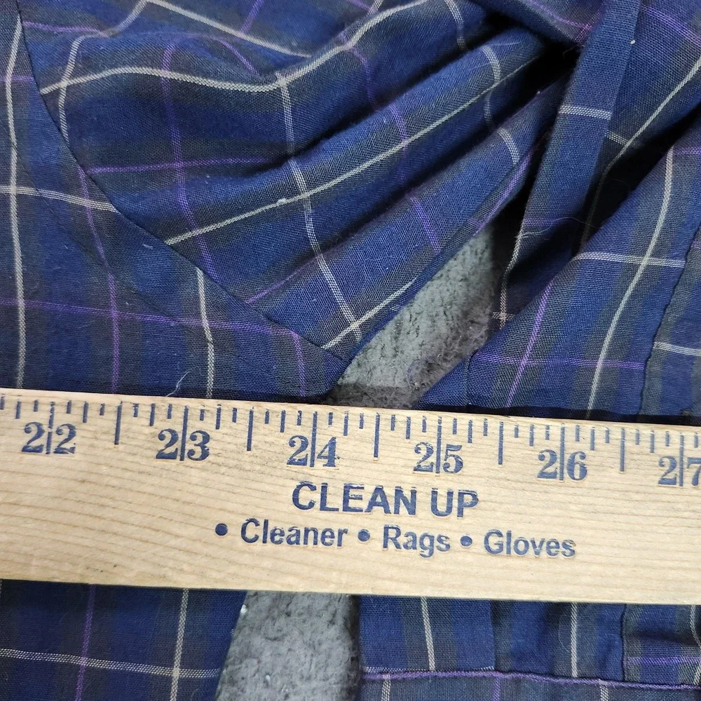 Levi's Shirt Mens XL Blue Plaid Long Sleeve Button Slim Fit Casual Fall
